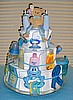 Blue/Boy 3 Tier Diaper Cake